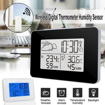 NEW FJ3364 Digital Alarm Clock Weather Station Wireless Sensor Hygrometer Thermometer Multi-function LED Desktop Table Clock
NEW FJ3364 Digital Alarm Clock Weather Station Wireless Sensor Hygrometer Thermometer Multi-function LED Desktop Table Clock