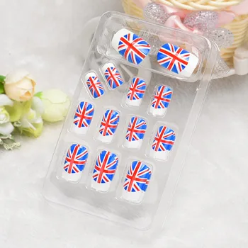 24 Pieces White Blue Red UK National Flag Fashion Designed False French Acrylic Nail British Flag Fake Nails
24 Pieces White Blue Red UK National Flag Fashion Designed False French Acrylic Nail British Flag Fake Nails