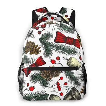 OLN Backpack Kids School Bag for Teenage Girls Christmas Sprigs Cones Berries And Bells Laptop Notebook Bagpack
OLN Backpack Kids School Bag for Teenage Girls Christmas Sprigs Cones Berries And Bells Laptop Notebook Bagpack