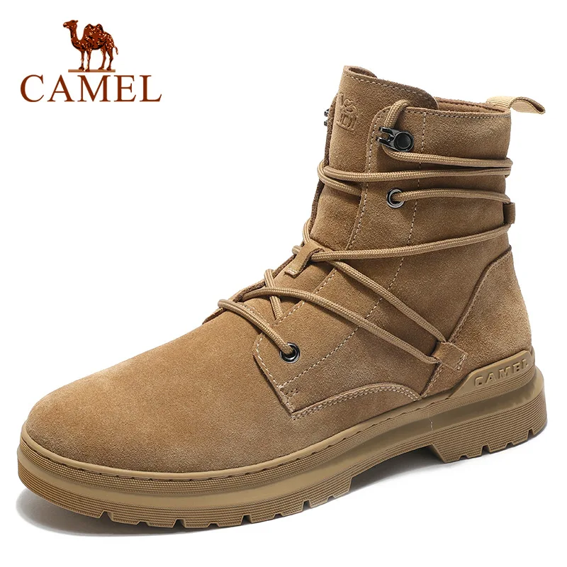 CAMEL Ankle Short Men's Boots Autumn Martin Boots Men's Fashion Wild Retro Tooling Genuine Leather Non-slip Military Bota
CAMEL Ankle Short Men's Boots Autumn Martin Boots Men's Fashion Wild Retro Tooling Genuine Leather Non-slip Military Bota