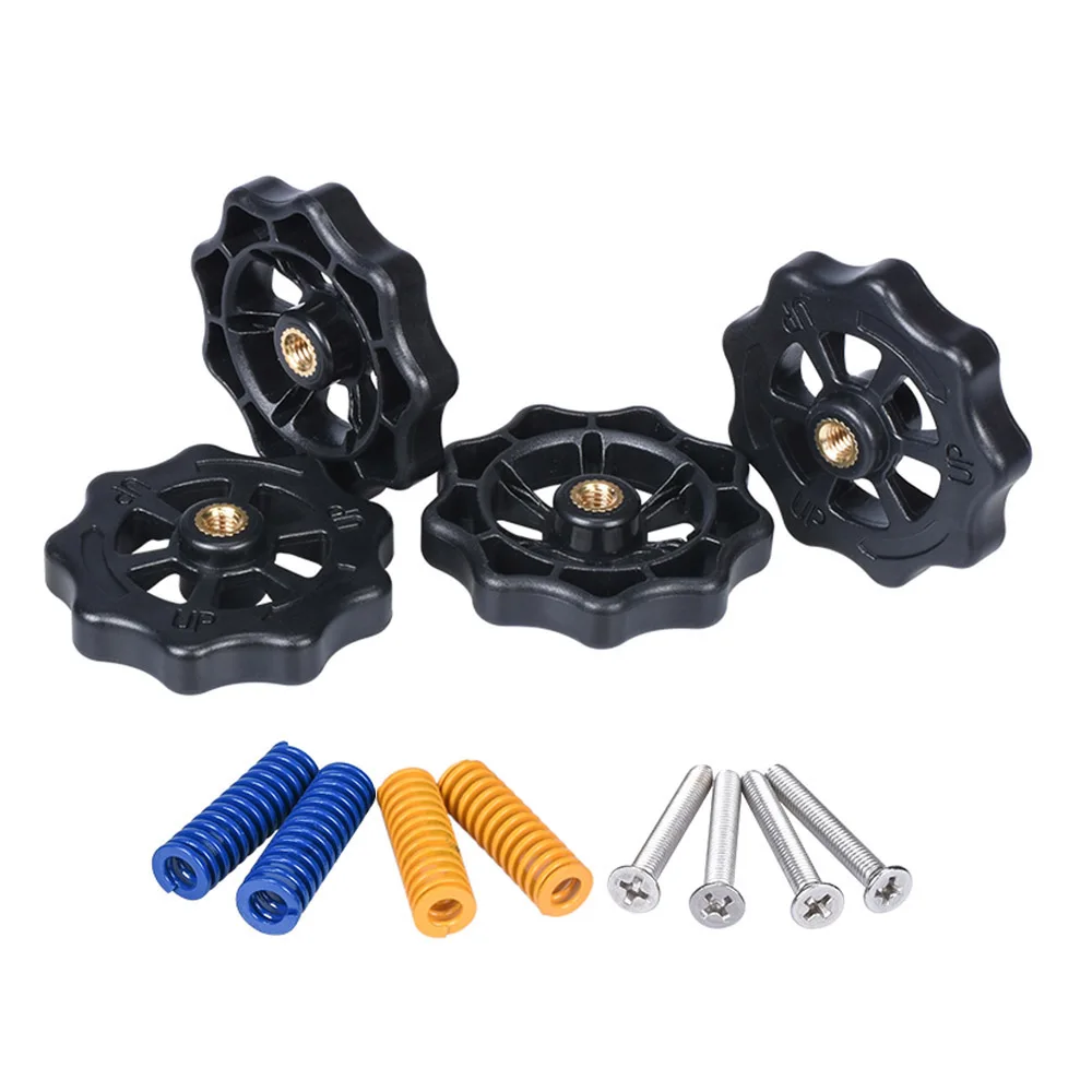 3D Printer Parts Heated Bed Spring Leveling Kit Adjustment Nut+Springs+ Screw Heatbed Kit For CR-10 Ender 3 MK3 hotbed
3D Printer Parts Heated Bed Spring Leveling Kit Adjustment Nut+Springs+ Screw Heatbed Kit For CR-10 Ender 3 MK3 hotbed