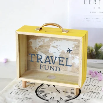 Wooden Coin Piggy Bank Household Rectangle Desktop Money Box For Children Unique Decoration Craft
Wooden Coin Piggy Bank Household Rectangle Desktop Money Box For Children Unique Decoration Craft