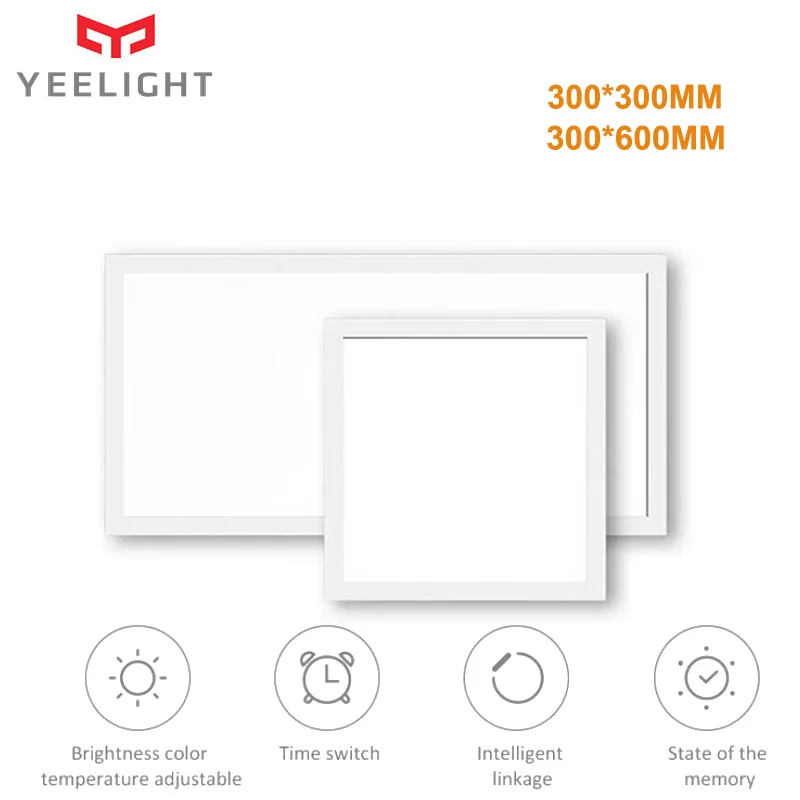 

Original YEELIGHT Smart LED Ceiling Panel Light 24W 300*300MM/300*600MM AC220V APP Control Dimmable Dustproof Home Ceiling Light