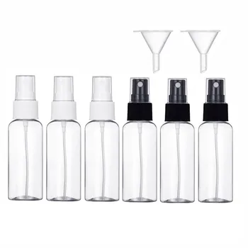 6pcs Transparent Empty Spray Bottles 50ml/100ml Plastic Mini Refillable Container Empty Cosmetic Containers and Funnel 
6pcs Transparent Empty Spray Bottles 50ml/100ml Plastic Mini Refillable Container Empty Cosmetic Containers and Funnel