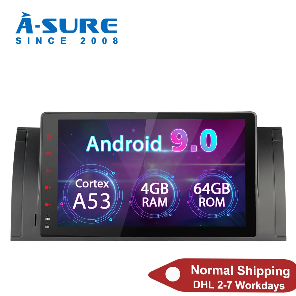 A Sure 2 Din 8 ядер 4 Гб RAMAndroid 9 0 автомобильный Автомобильный Радио навигатор с GPS DVD для