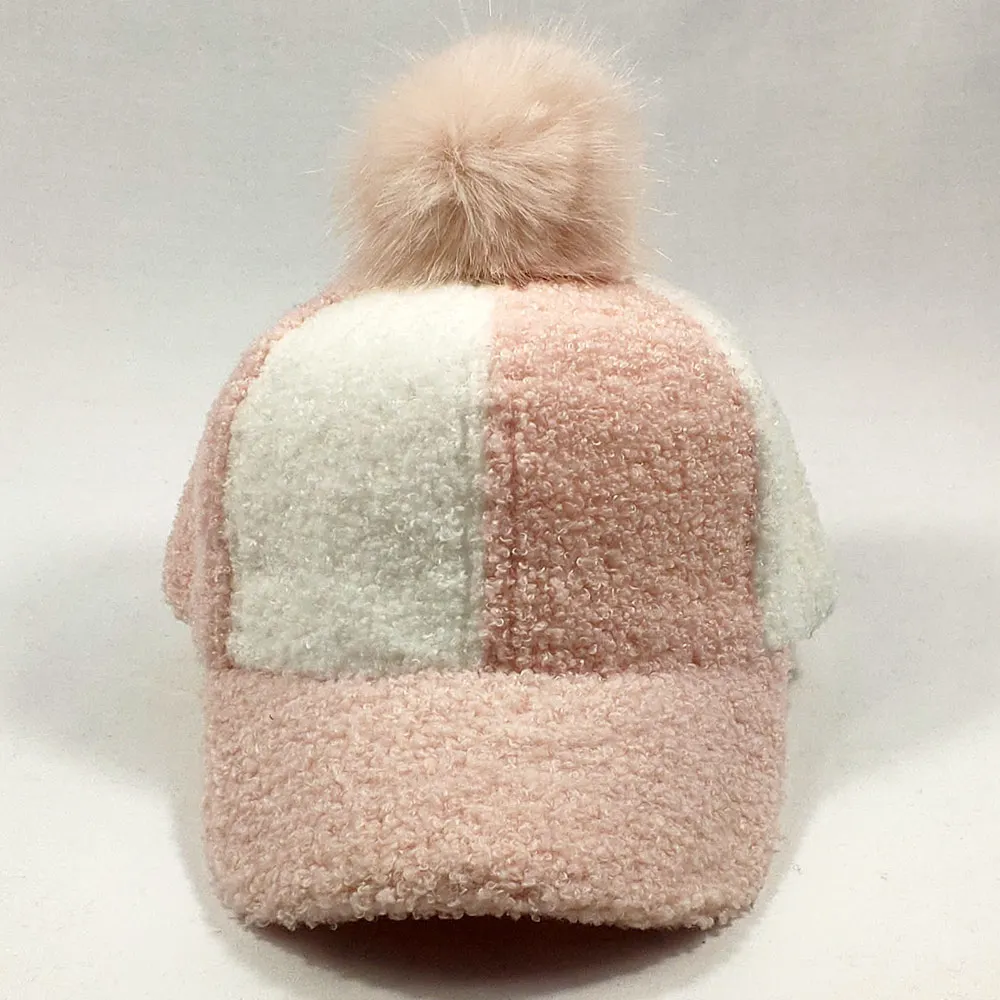 Autumn Winter 2-8years Faux Velvet Children Baseball Cap with Pom Adjustable Warm Kids Snapback Black Pink Grey
Autumn Winter 2-8years Faux Velvet Children Baseball Cap with Pom Adjustable Warm Kids Snapback Black Pink Grey