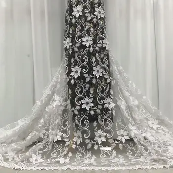 2020 high quality French Nigerian sequins net lace,African tulle mesh sequence lace fabric for party dress 5yards/lot white
2020 high quality French Nigerian sequins net lace,African tulle mesh sequence lace fabric for party dress 5yards/lot white