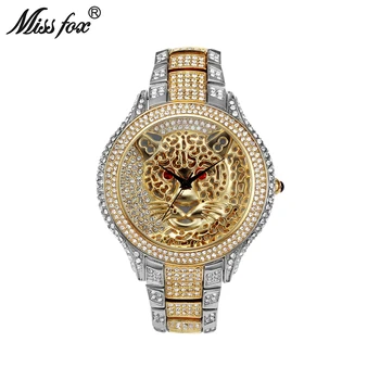 MISSFOX Women Watch Quartz Luxury Fashion Wristwatch Diamond Hollow Leopard Dial Design Waterproof Casual Reloj Mujer
MISSFOX Women Watch Quartz Luxury Fashion Wristwatch Diamond Hollow Leopard Dial Design Waterproof Casual Reloj Mujer