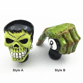 General Personality Modified Gear Head Green Skull Head Gear Manual/Automatic Gear Shift Lever Knob Come With 3 Plastic Hoses
General Personality Modified Gear Head Green Skull Head Gear Manual/Automatic Gear Shift Lever Knob Come With 3 Plastic Hoses