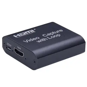 HDMI To USB 2.0 Video Capture Card Dongle Game Record Live Streaming Broadcast Local Loop Out1080P 4K HDMI Video Capture Device
HDMI To USB 2.0 Video Capture Card Dongle Game Record Live Streaming Broadcast Local Loop Out1080P 4K HDMI Video Capture Device