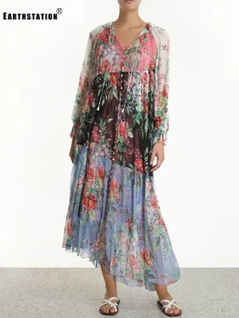 Free shipping round neck tie single-breasted buttons bandage waist loose loose retro printed dress ladies autumn new styles
Free shipping round neck tie single-breasted buttons bandage waist loose loose retro printed dress ladies autumn new styles