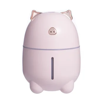 

USB Air Diffuser Cute Pet Humidifier Mini Aroma Diffuser 230ML Mist Maker Fogger Car Purifier Atomizer With Night Light For Home