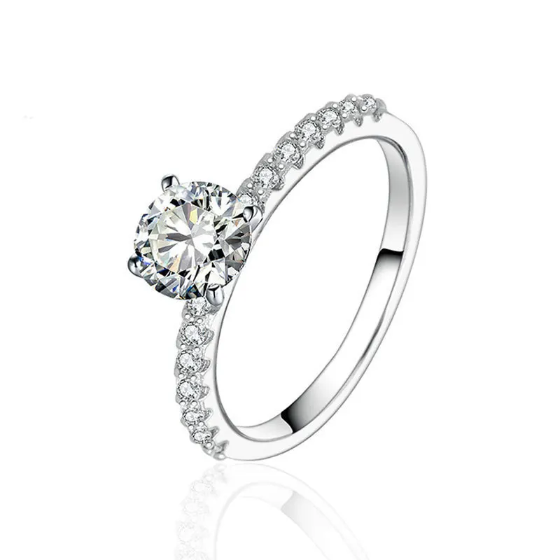 0.5 Carats White CZ Real925 Sterling Seliver Engagement Wedding Ring For Woman's Gift
0.5 Carats White CZ Real925 Sterling Seliver Engagement Wedding Ring For Woman's Gift