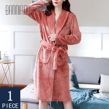 BANNIROU Striped Woman Robe Velvet Long Winter Wram Long Robe Woman Bath Robe Pajamas Casual Thick Warm Sleepwear 2020 Freeship
BANNIROU Striped Woman Robe Velvet Long Winter Wram Long Robe Woman Bath Robe Pajamas Casual Thick Warm Sleepwear 2020 Freeship