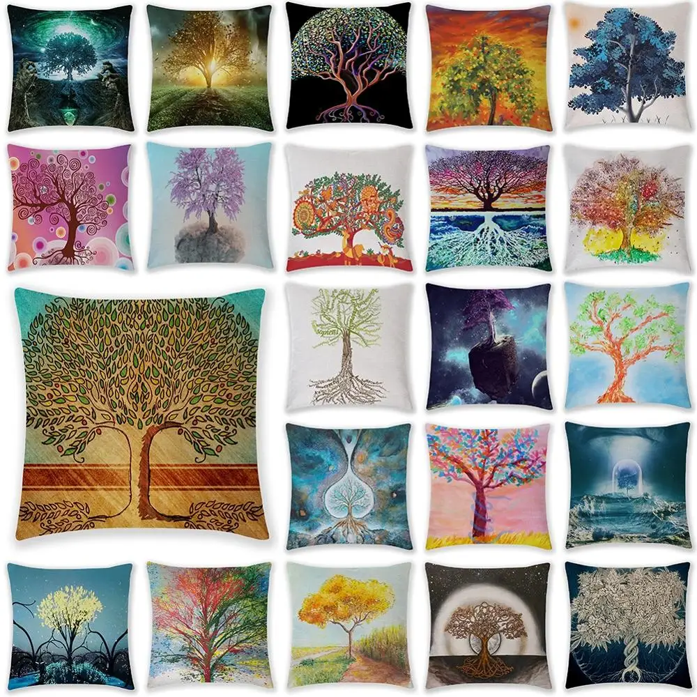 Magic Life Tree Print Cotton Linen Square Cushion Cover Decorative Pillow Case 45x45 Cm Elegant Stylish Home Room Accessories
Magic Life Tree Print Cotton Linen Square Cushion Cover Decorative Pillow Case 45x45 Cm Elegant Stylish Home Room Accessories