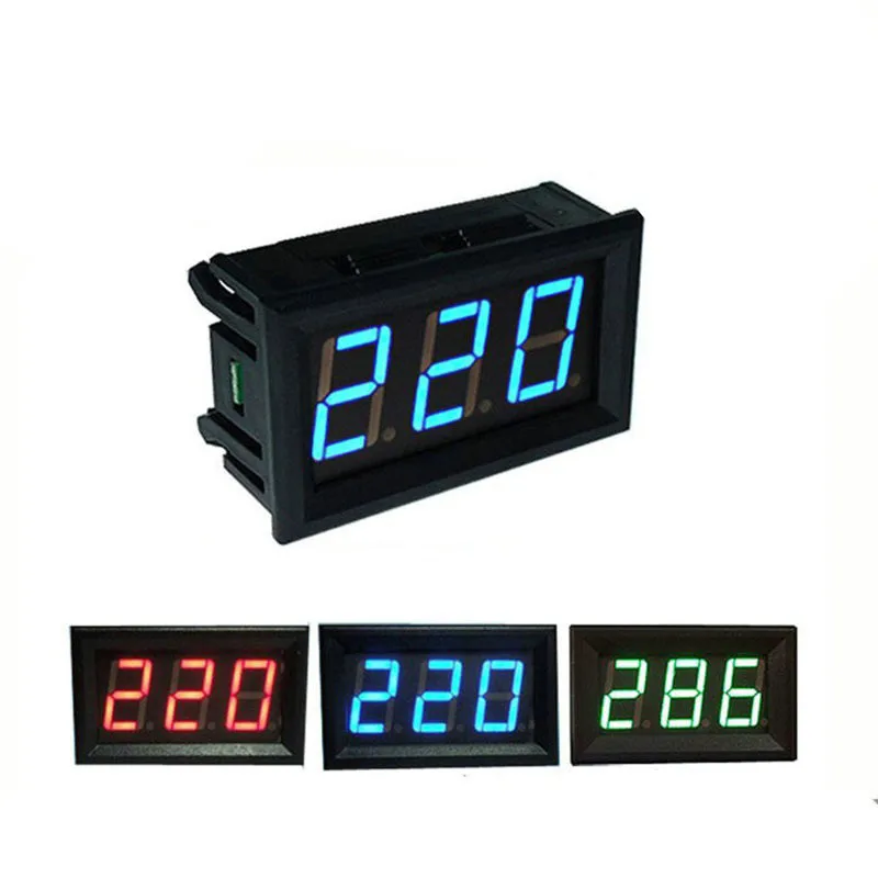 AC 70-500V 0.56" LED Digital Voltmeter Voltage Meter Volt Instrument Tool 2 Wires Red Green Blue Display 110V 220V DIY 0.56 Inch
AC 70-500V 0.56" LED Digital Voltmeter Voltage Meter Volt Instrument Tool 2 Wires Red Green Blue Display 110V 220V DIY 0.56 Inch