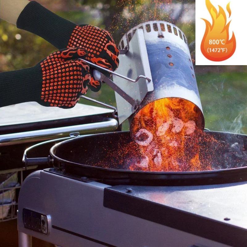 Kitchen Family Barbecue high Temperature Multi-Function oven baking Heat-Resistant thick Silicone 1 pair of Gloves BBQ
Kitchen Family Barbecue high Temperature Multi-Function oven baking Heat-Resistant thick Silicone 1 pair of Gloves BBQ