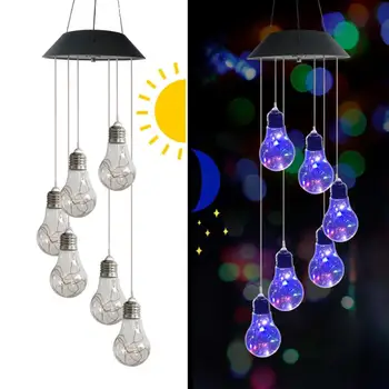 Solar Power LED Wind Chime Light Hanging Bulbs Lamp Outdoor Landscape Decor 
Solar Power LED Wind Chime Light Hanging Bulbs Lamp Outdoor Landscape Decor