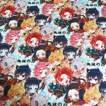 ZENGIA 50*148CM Cartoon Demon Slayer patchwork Thin canvas fabric for Tissue Sewing Tilda bag Curtain tablecloth campus fabric
ZENGIA 50*148CM Cartoon Demon Slayer patchwork Thin canvas fabric for Tissue Sewing Tilda bag Curtain tablecloth campus fabric
