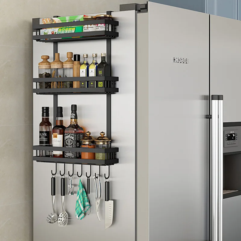 Multifunctional Refrigerator Rack Side Storage Rack Kitchen Spice Rack Wall-mounted Rack Kitchen Accessories Organizer
Multifunctional Refrigerator Rack Side Storage Rack Kitchen Spice Rack Wall-mounted Rack Kitchen Accessories Organizer