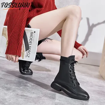 TASSLYNN 2019 Sexy Med Heel Fashion Women Shoes Lace Up Ankle Boots for Women Round Toe Motorcycle Boots Casual Shoes Size 35-39
TASSLYNN 2019 Sexy Med Heel Fashion Women Shoes Lace Up Ankle Boots for Women Round Toe Motorcycle Boots Casual Shoes Size 35-39