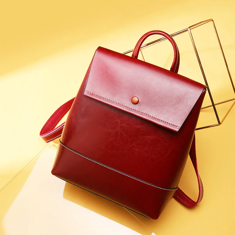 Cowhide Textured Women's Backpack 2019 Summer New Style Soft Leather Europe And America Fashion Backpack Shoulder Bag WOMEN'S Le
Cowhide Textured Women's Backpack 2019 Summer New Style Soft Leather Europe And America Fashion Backpack Shoulder Bag WOMEN'S Le