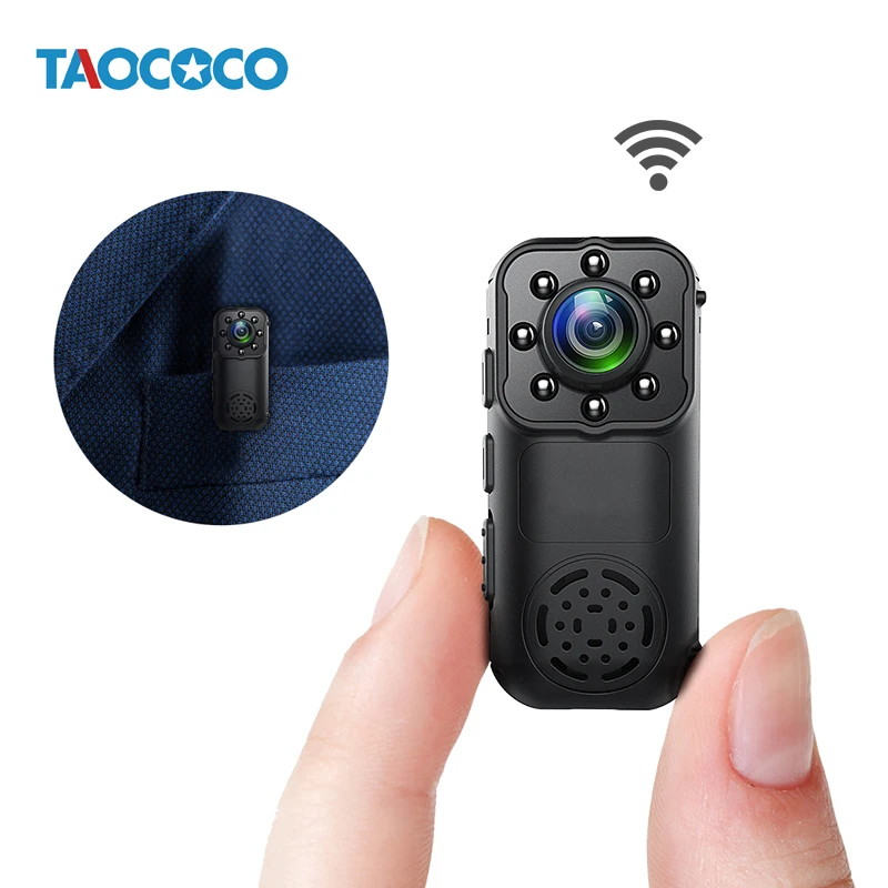 TAOCOCO Portable Mini Camera WiFi 1080P HD IP Camera Surveillance Body Worn Camera Wireless Security Camera Motion Detection
TAOCOCO Portable Mini Camera WiFi 1080P HD IP Camera Surveillance Body Worn Camera Wireless Security Camera Motion Detection