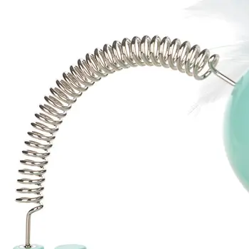 Interactive Cat Food Dispenser Toy Kitten IQ Training Spring Tumbler Feather Toys Ring Bell
Interactive Cat Food Dispenser Toy Kitten IQ Training Spring Tumbler Feather Toys Ring Bell