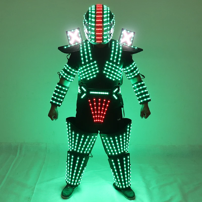 New LED Robot Suit RGB Lights Luminous Stage Dance Costume LED Growing jacket Dancer wears Cosplay Dress Vest Disco
New LED Robot Suit RGB Lights Luminous Stage Dance Costume LED Growing jacket Dancer wears Cosplay Dress Vest Disco