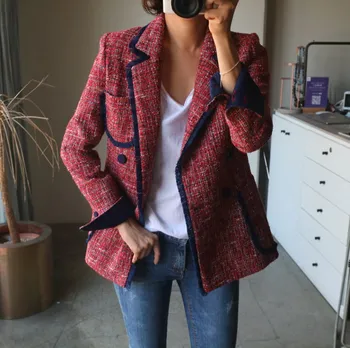 Women Lapel Casual Tassel Casual Coat Vintage Double-Breasted Blazer Suit Notched Female Solid Outwear
Women Lapel Casual Tassel Casual Coat Vintage Double-Breasted Blazer Suit Notched Female Solid Outwear