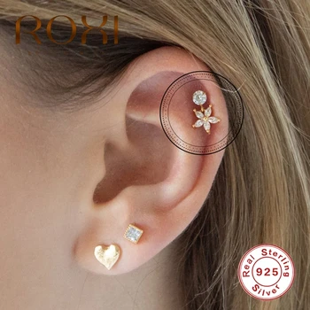 ROXI Locely Five-Petal Flower Snowflake INS 925 Sterling Silver Pendientes Stud Earrings for Women Girls Wedding Gift Jewelry 
ROXI Locely Five-Petal Flower Snowflake INS 925 Sterling Silver Pendientes Stud Earrings for Women Girls Wedding Gift Jewelry
