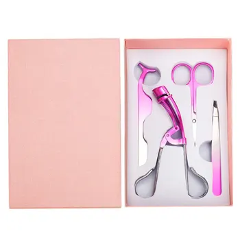 4Pcs Tools Eyelash Curler Eyebrow Scissors Set Eyelash Tweezers for Girl Eyelash Lasy Makeup
4Pcs Tools Eyelash Curler Eyebrow Scissors Set Eyelash Tweezers for Girl Eyelash Lasy Makeup