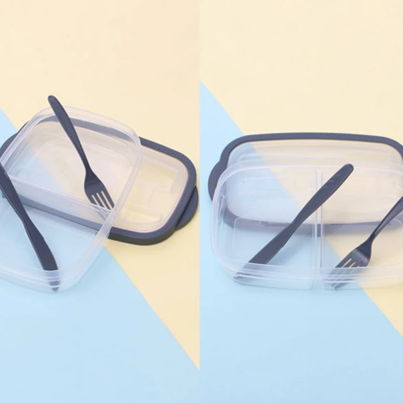 Plastic Lunch Box for kids Portable food container with tableware Microwave Food Storage Fruit Salad picnic Bento Box
Plastic Lunch Box for kids Portable food container with tableware Microwave Food Storage Fruit Salad picnic Bento Box