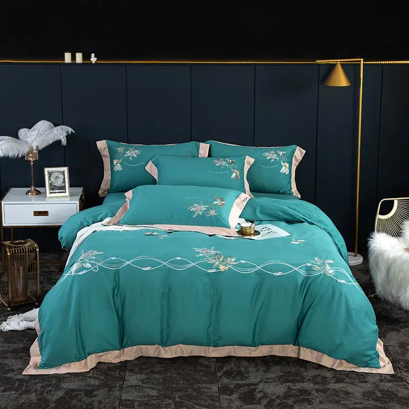 100% Egyptian Cotton Luxury Bedding Sets King Queen Size Embroidery Bed set Bed Duvet Cover Fitted Bed Sheet set FLOWERS GIFT
100% Egyptian Cotton Luxury Bedding Sets King Queen Size Embroidery Bed set Bed Duvet Cover Fitted Bed Sheet set FLOWERS GIFT