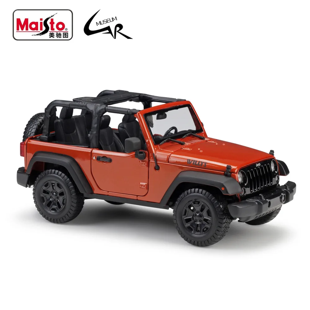 Фото Модель игрушечного автомобиля Maisto 1:18 2014 JEEP Wrangler Sahara из металлического сплава