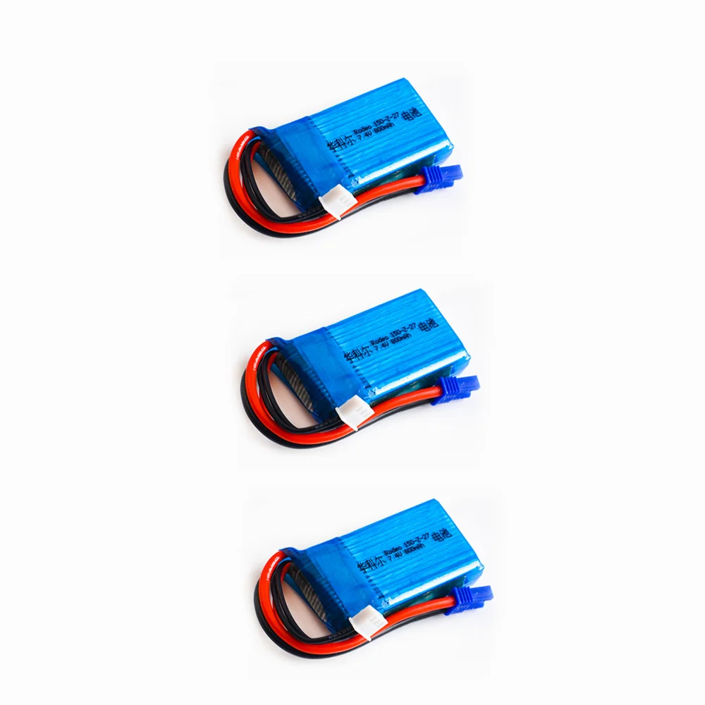 2 3 шт. 7 4 в 800 мАч 35C 2s LiPO аккумулятор EC2 разъем для Walkera Rodeo 150 RC модель Lipolymer power pack |