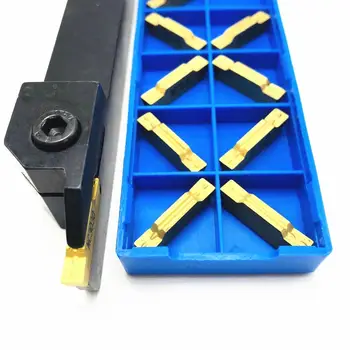 1 piece MGEHR1616-4 external slotted tool holder + 10 pieces MGMN 400 M 100% high quality original hard metal turning tools
1 piece MGEHR1616-4 external slotted tool holder + 10 pieces MGMN 400 M 100% high quality original hard metal turning tools