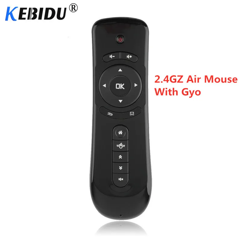 Kebidu T2 Air Mouse 2.4Ghz Wireless Game Keyboard Gyroscope FlyF2 Gaming Remote Control for TV Box PC Andriod RCLT2 | Электроника