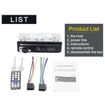 Car MP3 Player Bluetooth U Disk Radio Player Hands-Free Calls Auto MP3 Player with Remote Control Car Radio Stereo Player
Car MP3 Player Bluetooth U Disk Radio Player Hands-Free Calls Auto MP3 Player with Remote Control Car Radio Stereo Player