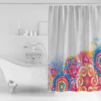 Mandala Wood Grain Psychedelic Retro Shabby Shower Curtains Waterproof Polyester Fabric Bathroom Shower Curtain &12 Hooks
Mandala Wood Grain Psychedelic Retro Shabby Shower Curtains Waterproof Polyester Fabric Bathroom Shower Curtain &12 Hooks