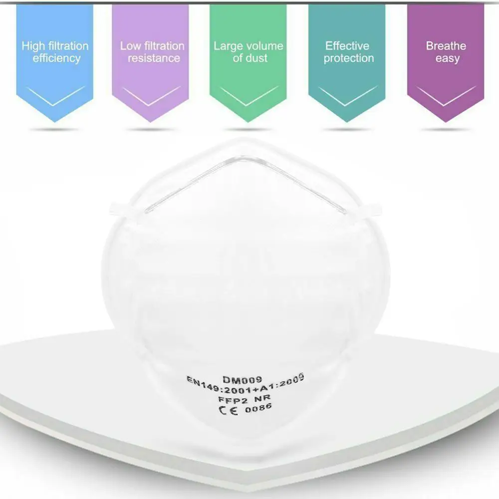 40PCS FFP2 Face Mask Anti Dust Non-woven Mouth Nose Cover Mask Safety Protective Dustproof Mask ffp2 respirator
40PCS FFP2 Face Mask Anti Dust Non-woven Mouth Nose Cover Mask Safety Protective Dustproof Mask ffp2 respirator