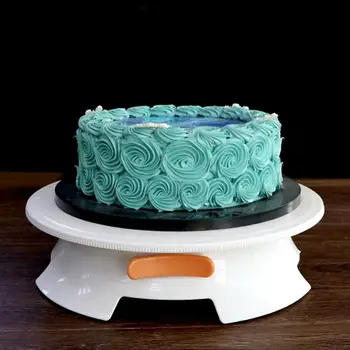 Plastic Rotating Cake Turntable Platform Cake Decorating Stand Platform Cookie Biscuits Decorating Kitchen Baking Tool
Plastic Rotating Cake Turntable Platform Cake Decorating Stand Platform Cookie Biscuits Decorating Kitchen Baking Tool