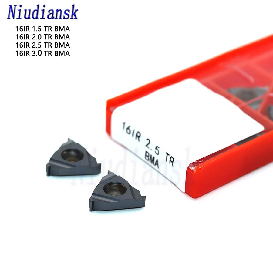 10 шт. вставки 16IR 1.5TR 2.0TR 2.5TR 3TR BMA резьбовые твердосплавные CNC внутренние Резьбовые лезвия токарный станок