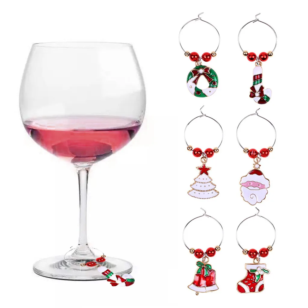 Christmas Party Supplies Wine Glass Decoration Charms Fashion Party New Year Cup Ring Table Decor Adornos De Navidad
Christmas Party Supplies Wine Glass Decoration Charms Fashion Party New Year Cup Ring Table Decor Adornos De Navidad