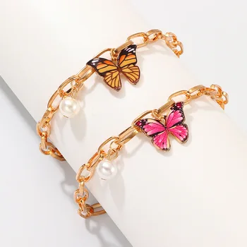 Elegant Fashion Butterfly Bracelet & Bangle for Women Simple Pearl Adjustable Gold Chain Charm Girls Bracelets Jewelry Gifts
Elegant Fashion Butterfly Bracelet & Bangle for Women Simple Pearl Adjustable Gold Chain Charm Girls Bracelets Jewelry Gifts