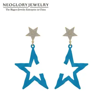 Neoglory AAA CZ Incomplete Star Drop Earrings For Women Enamel Star Fashion Ear Accessories 4 colors selection Gift For Friend
Neoglory AAA CZ Incomplete Star Drop Earrings For Women Enamel Star Fashion Ear Accessories 4 colors selection Gift For Friend
