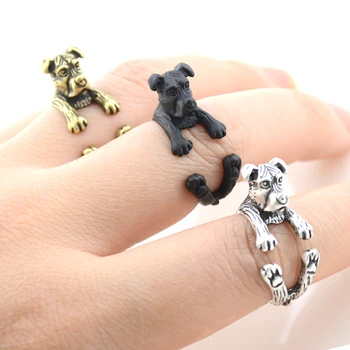 New Style Vintage Pit Bull Terrier Dog Ring Men Boho Chic Brass Knuckle Punk Dog Anel Couple Rings For Women Fashion Jewelry
New Style Vintage Pit Bull Terrier Dog Ring Men Boho Chic Brass Knuckle Punk Dog Anel Couple Rings For Women Fashion Jewelry