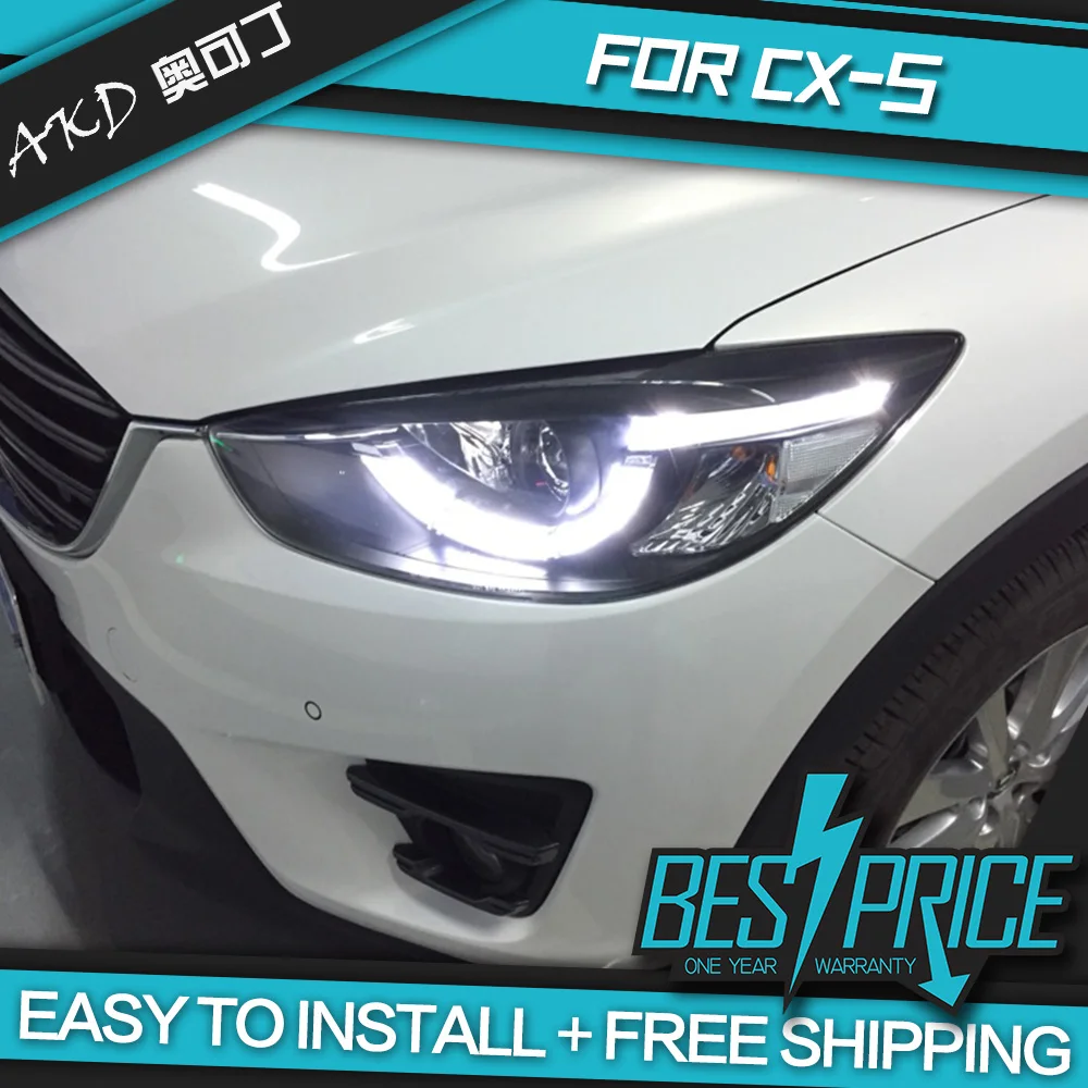 АКД автомобилей Стайлинг фар для Mazda CX 5 2011 2015 CX5 фары светодиодный ходовые огни