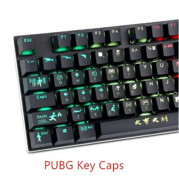 104 keys/set Mechanical keyboard caps Translucent Customized Special-purpose PUBG Game key caps
104 keys/set Mechanical keyboard caps Translucent Customized Special-purpose PUBG Game key caps