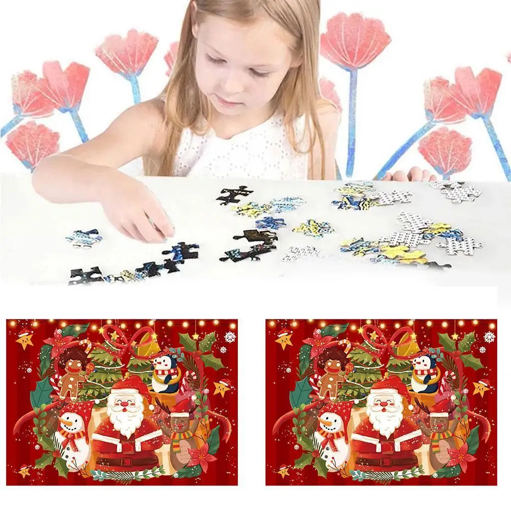 

Santa Claus 1000 Piece Large Puzzle Game Educational Jigsaw Children For Adult Christmas Merry Toys Decompression Gifts A5H1